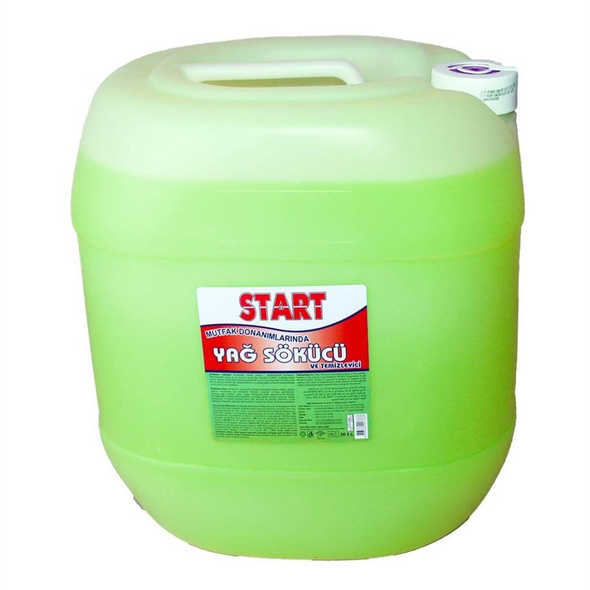 Ağır Yağ ve Kir ÇözücüMutfak Donanımları İçin Ağır Yağ Sökücü ve Kir Sökücü 30 Lt