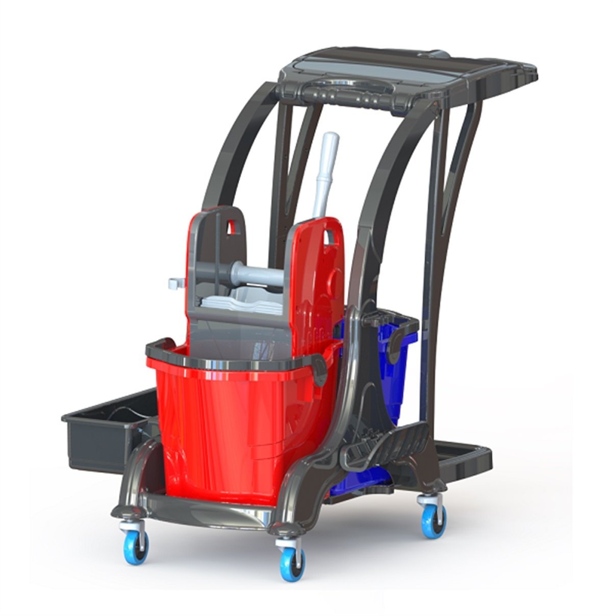 Çİft Kovalı Paspas ArabasıÇift Kovalı Temizlik Kiti Herkül 675