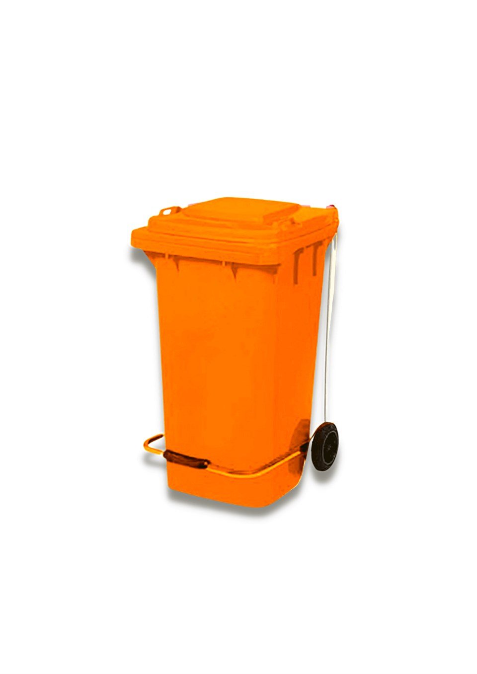 Çöp KonteyneriTekerlekli Çöp Konteyneri Renkli 120 LT Pedallı