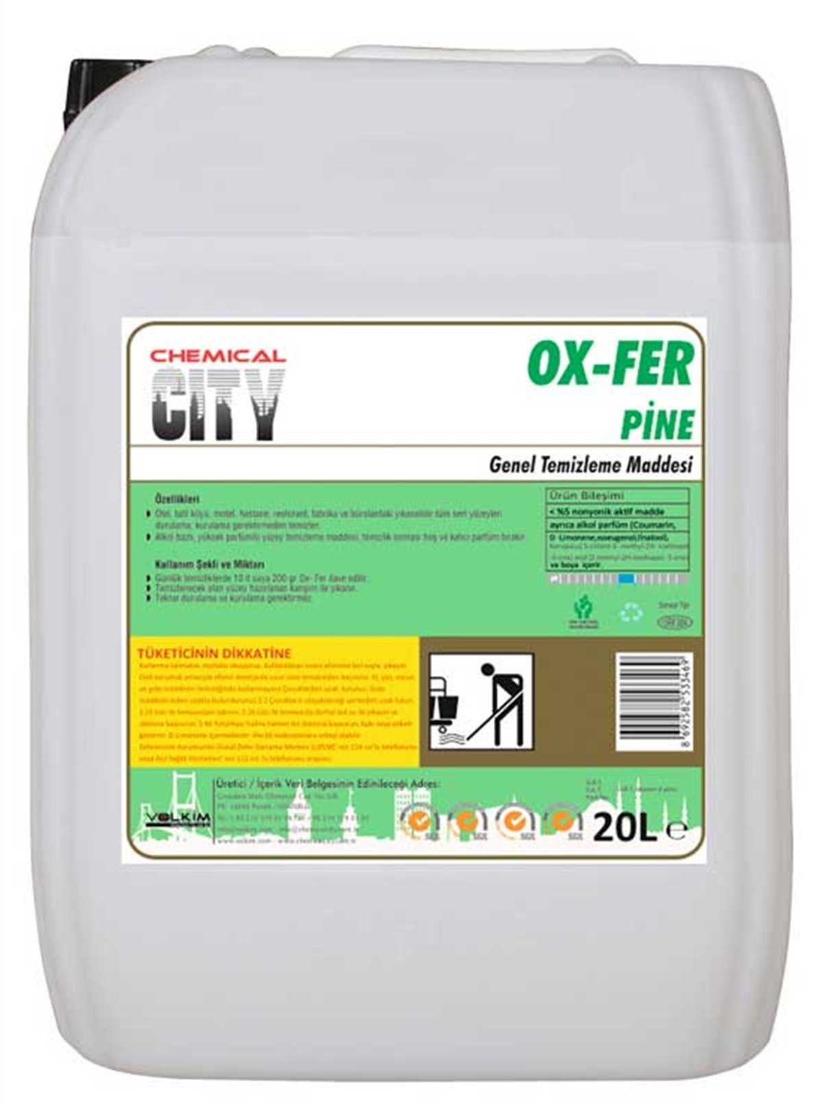 Diğer Genel TemizleyiciChemical City Pine Extra Genel Temizlik Maddesi 20 Kg