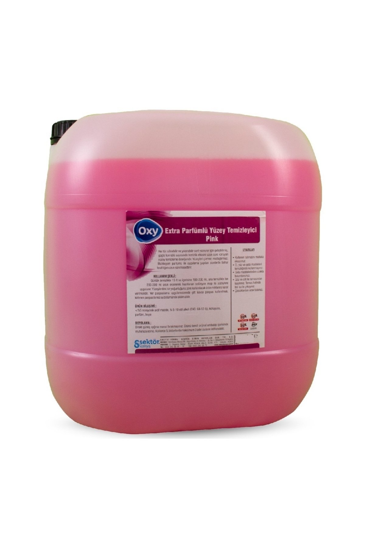 Genel Yüzey TemizleyiciOxy Extra Parfümlü Yüzey Temizleyici Pink 20 Lt