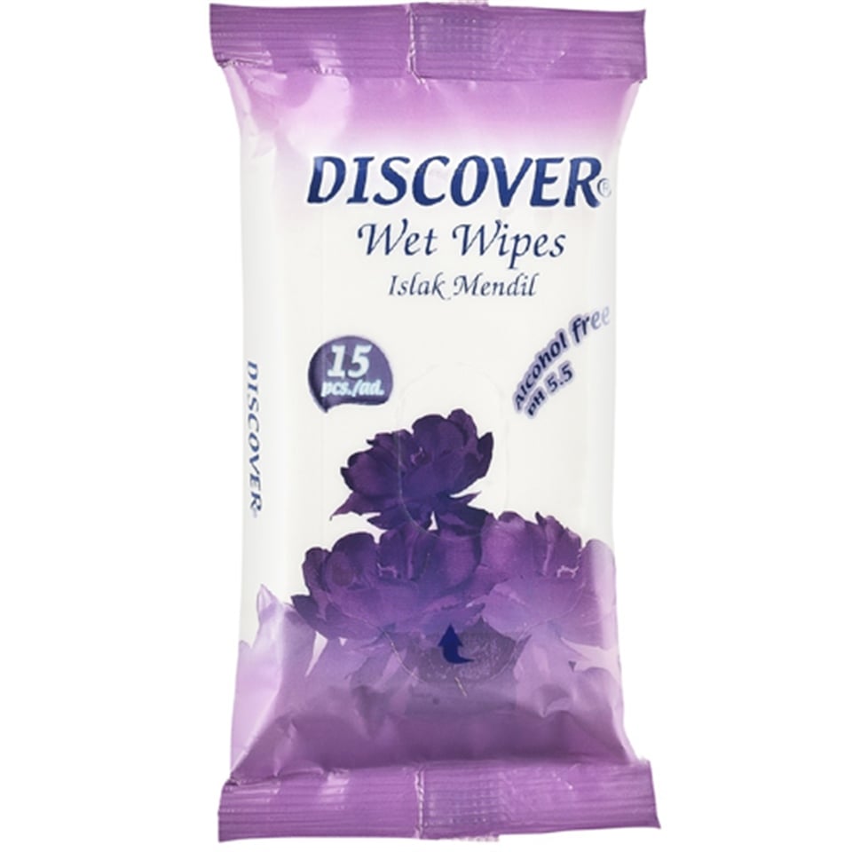 Islak MendilDiscover Cep Mendili Mor 15 Yaprak