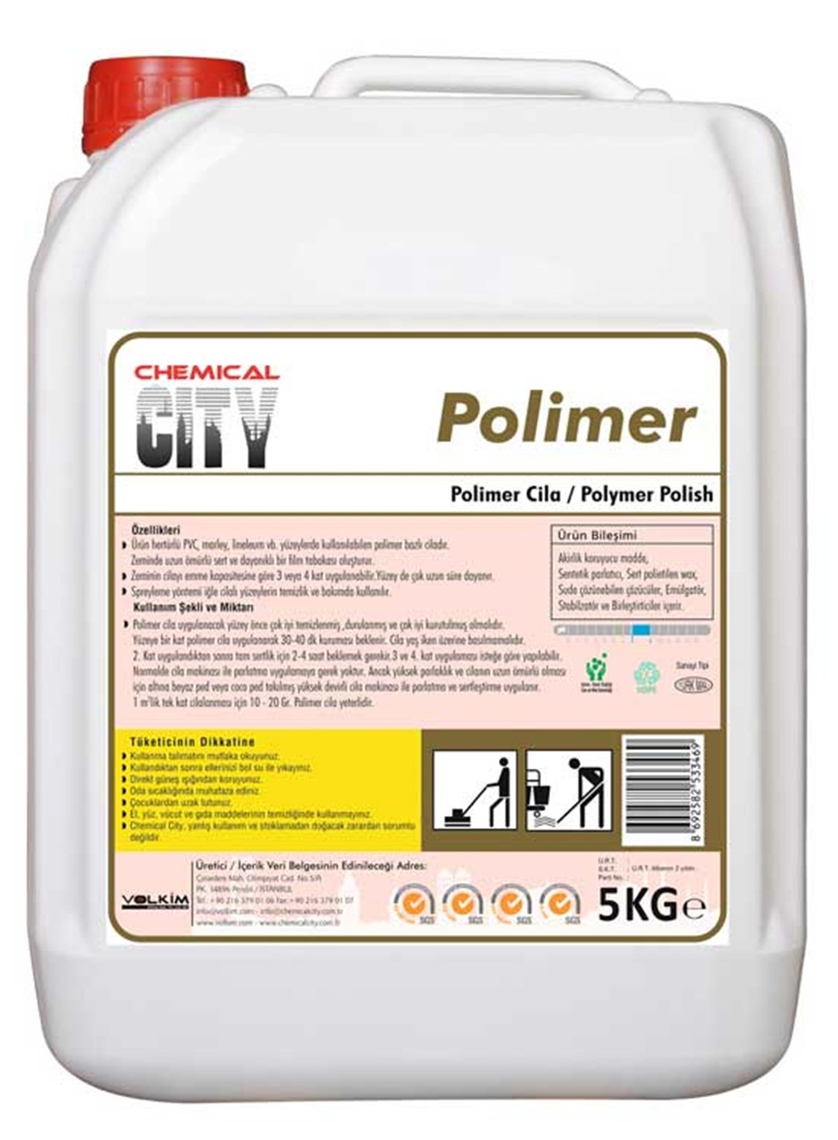 Zemin CilasıChemical City Polimer Sert Zemin Cilası 5 Kg