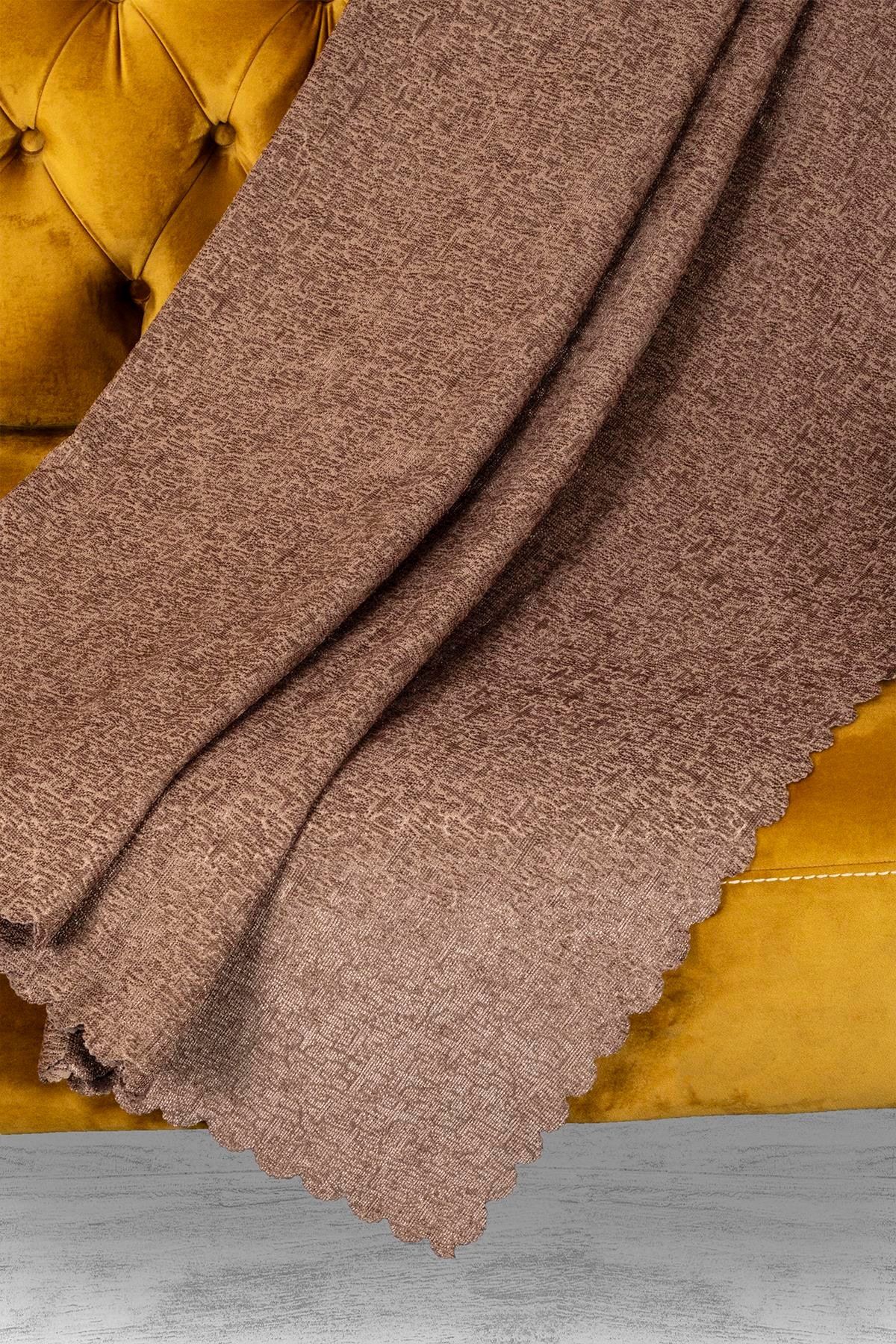 Jakar Şönil Kaymaz Koltuk Örtüsü Şalı Standart En 175cm X Boy 215cm Vizon