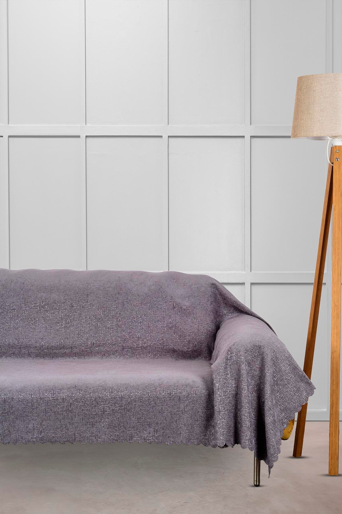 Jakar Şönil Kaymaz Koltuk Örtüsü Şalı Standart en 175cm x boy 300cm Antrasit