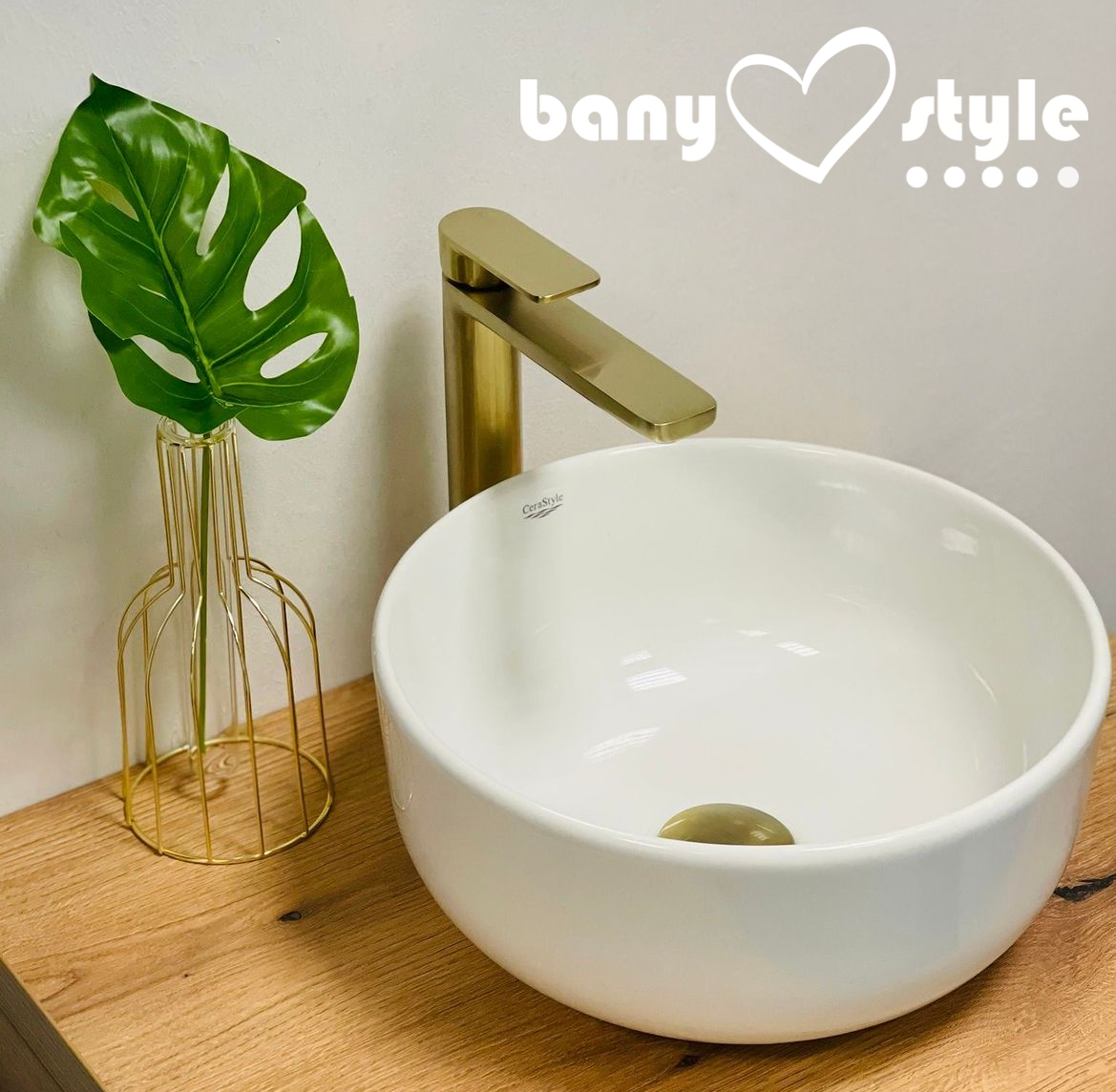 Cerastyle Aqua 33 cm Tezgah Üstü Çanak Lavabo