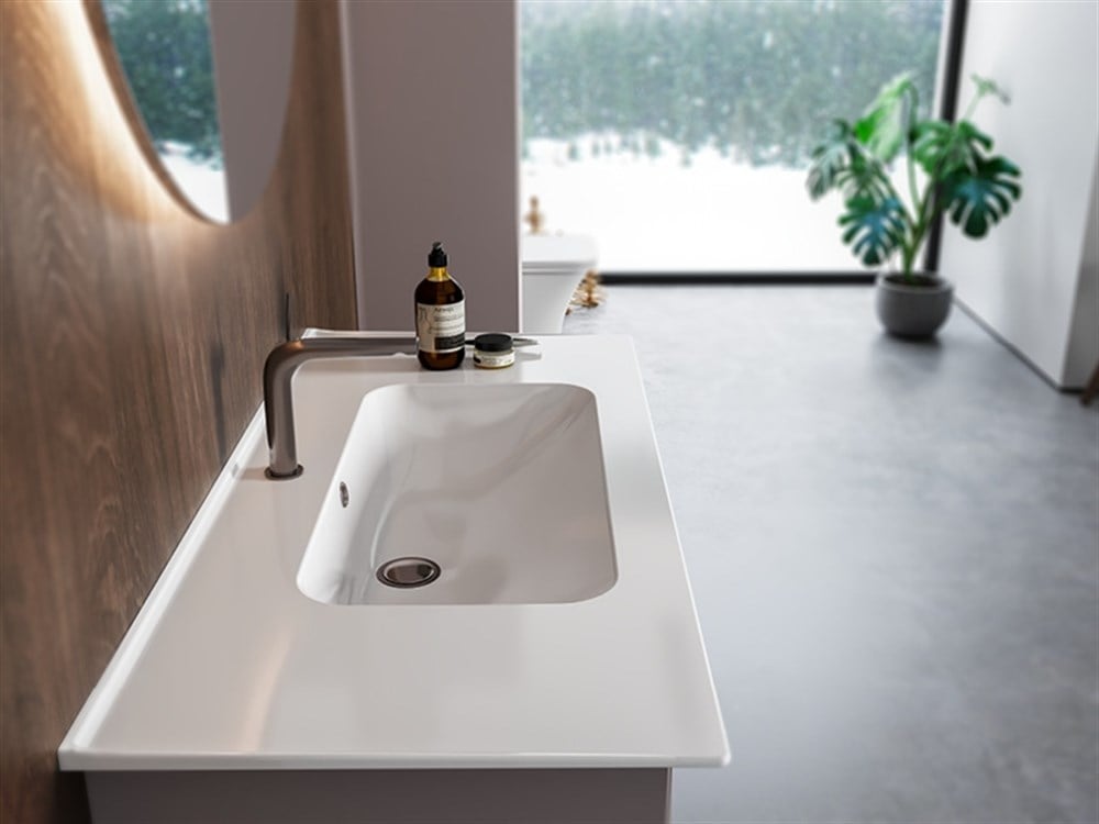Cerastyle Blue 70cm Etajerli Lavabo