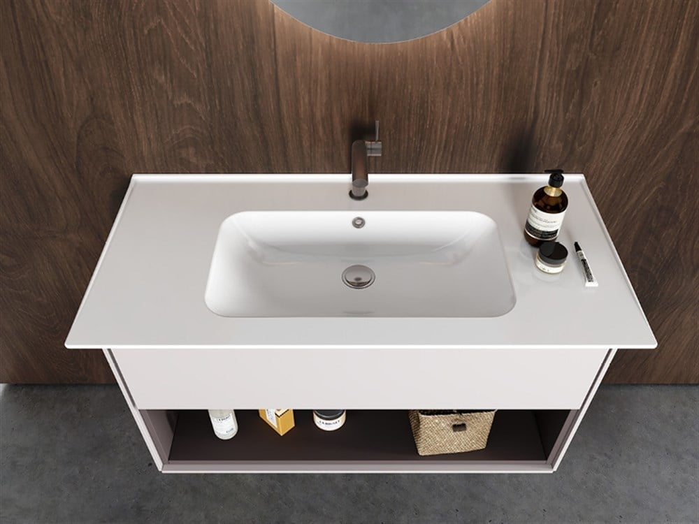 Cerastyle Blue 80cm Etajerli Lavabo