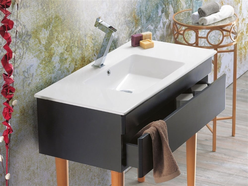 Cerastyle İbiza 61cm Etajerli Lavabo