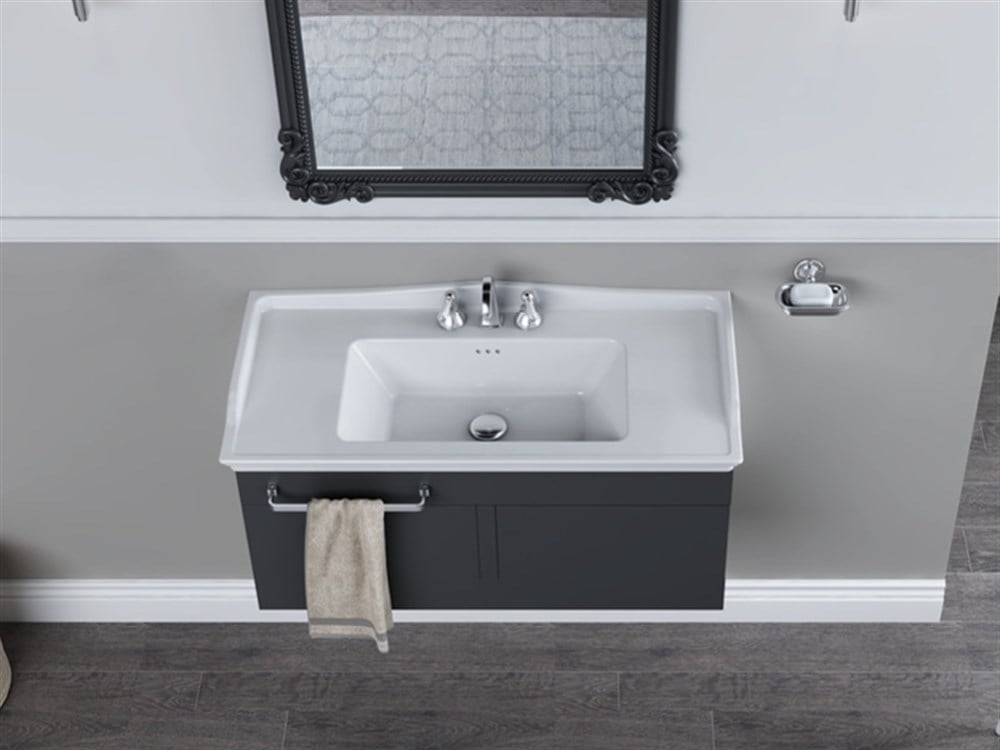 Cerastyle Kapadokya 80cm Etajerli Lavabo