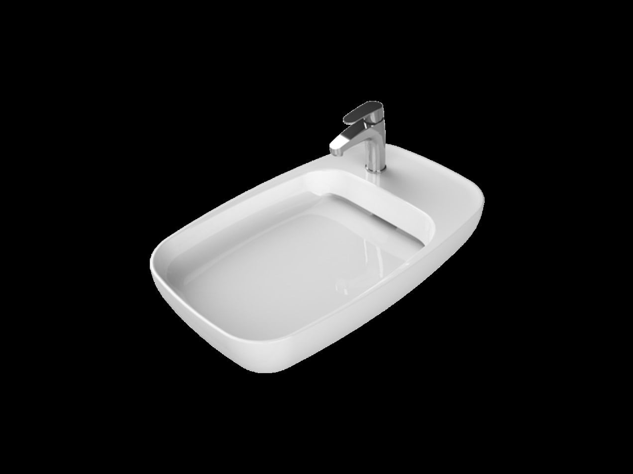 Cerastyle Nova 70 x 42 cm Tezgah Üstü Çanak Lavabo