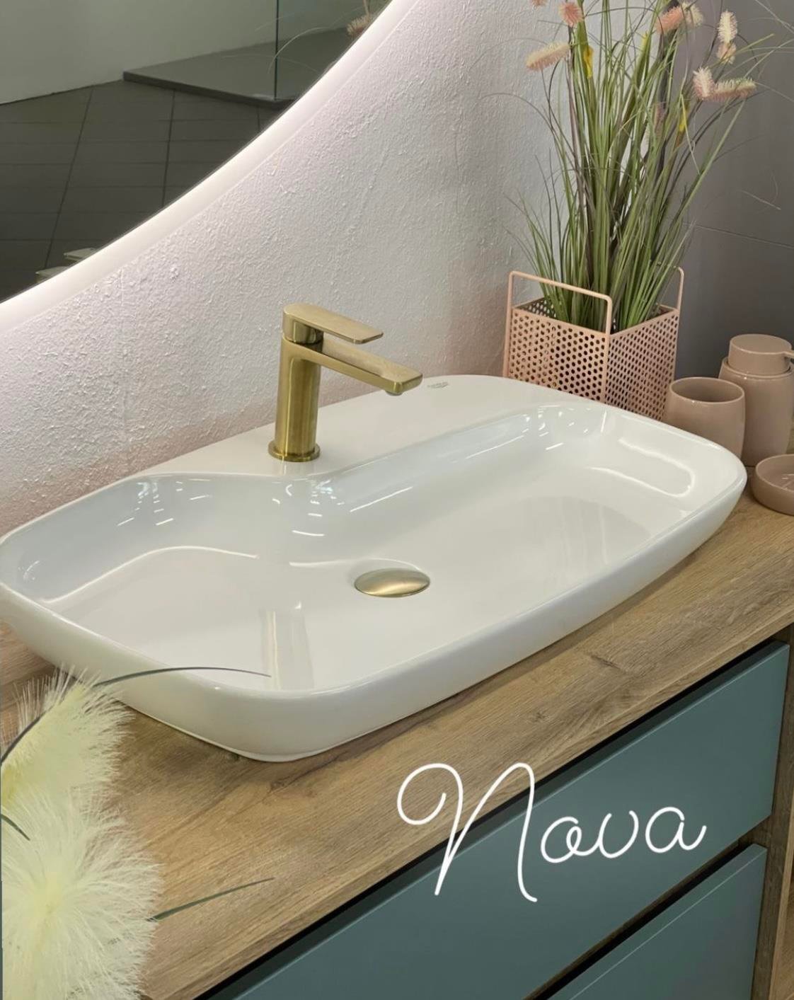 Cerastyle Nova 70 x 43 cm Tezgah Üstü Çanak Lavabo