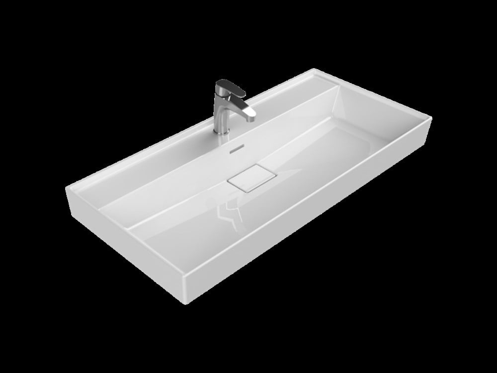 Cerastyle Sharp 100cm Etajerli Lavabo