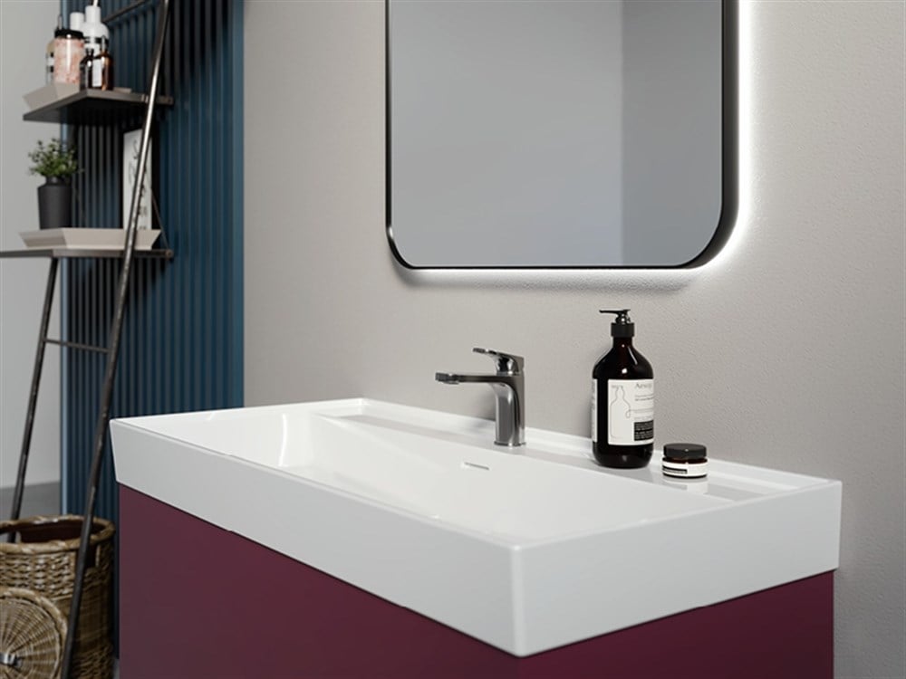 Cerastyle Sharp 48cm Etajerli Lavabo
