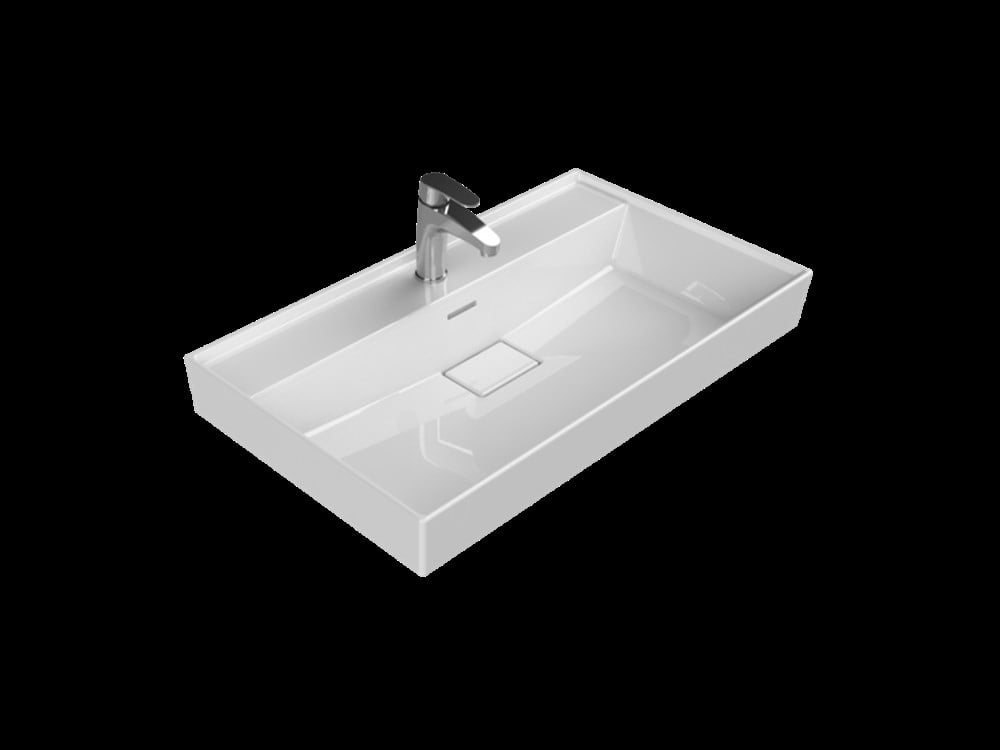 Cerastyle Sharp 80cm Etajerli Lavabo