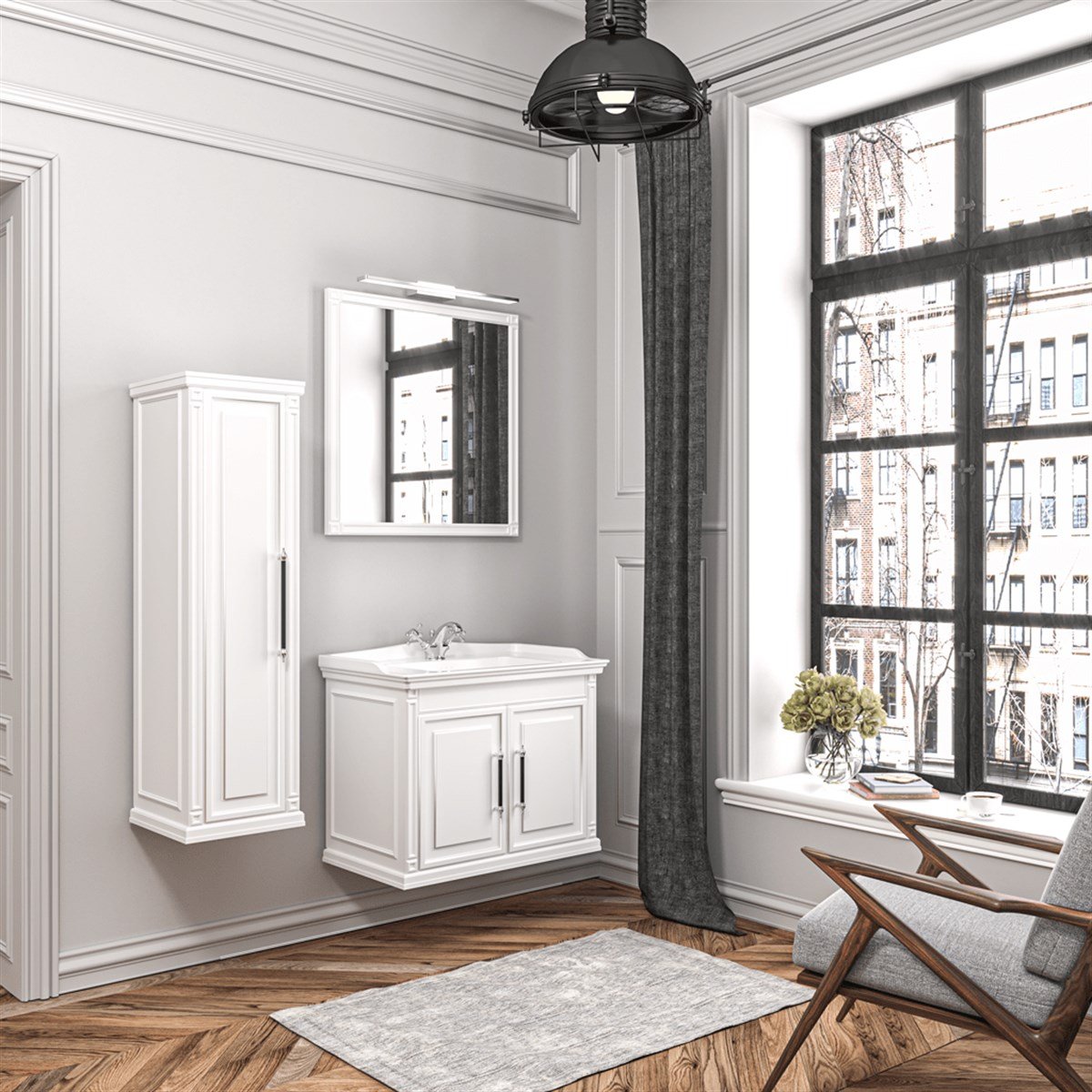 Denko Albatros 80cm Banyo Dolabı