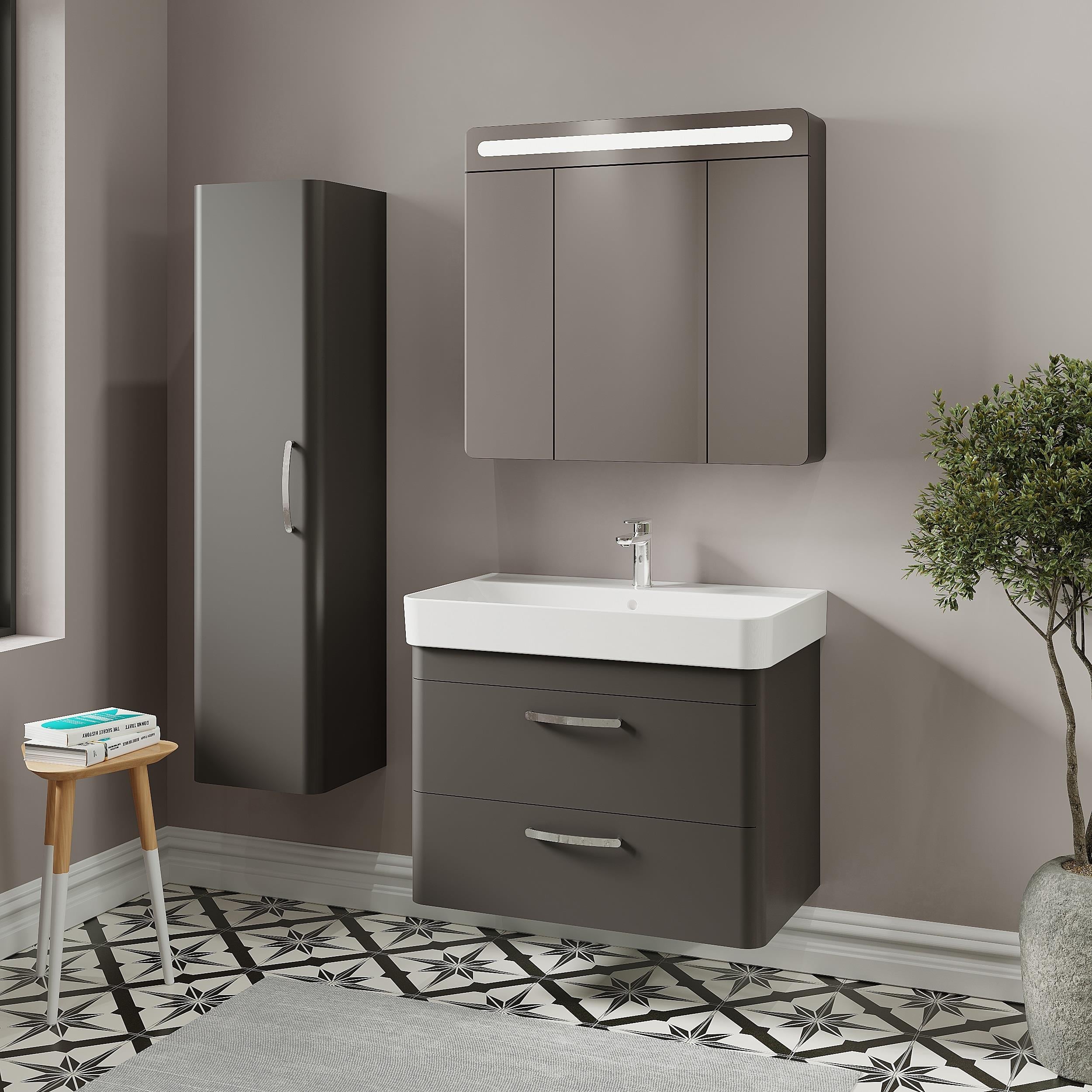 Denko Girne 90 cm Banyo Dolabı