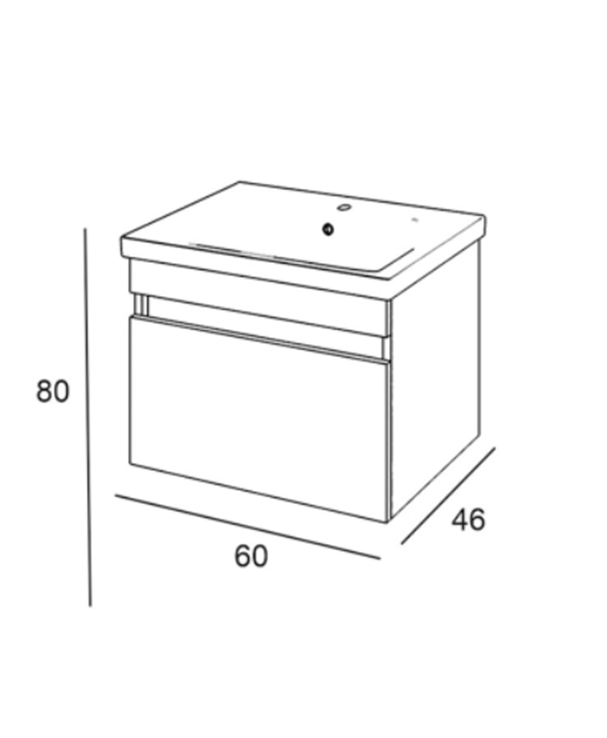 Denko More 65 cm Alt Modül + Lavabo