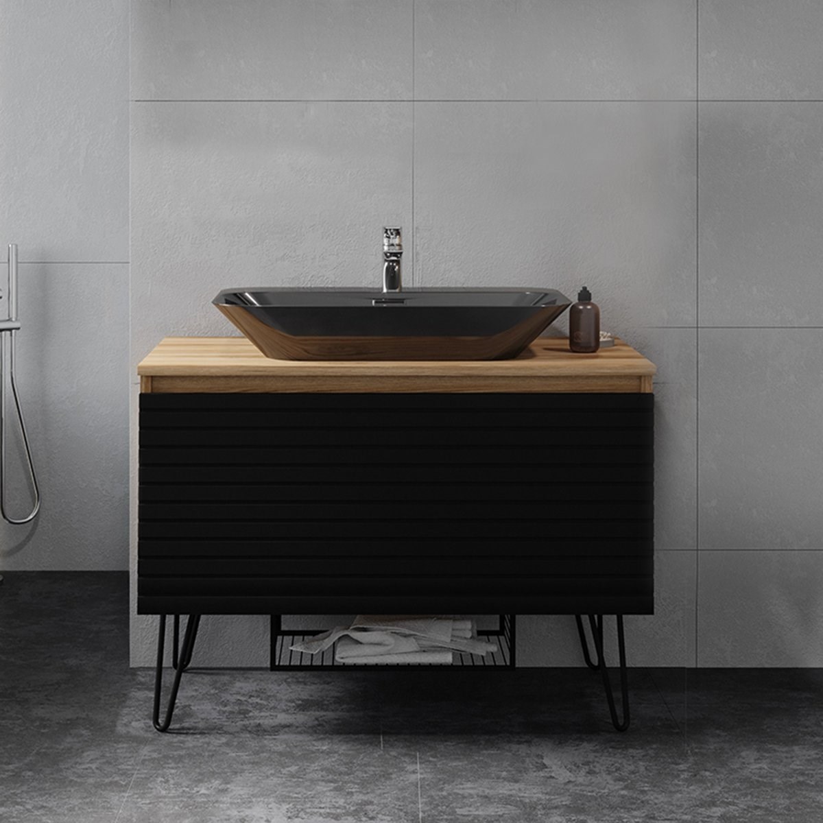 Denko Taylan 100 cm Alt Modül + Lavabo