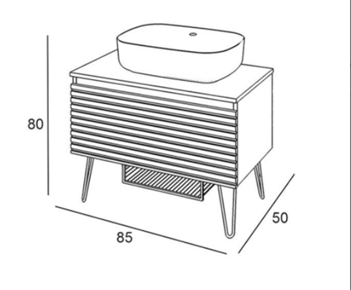 Denko Taylan 85 cm Alt Modül + Lavabo