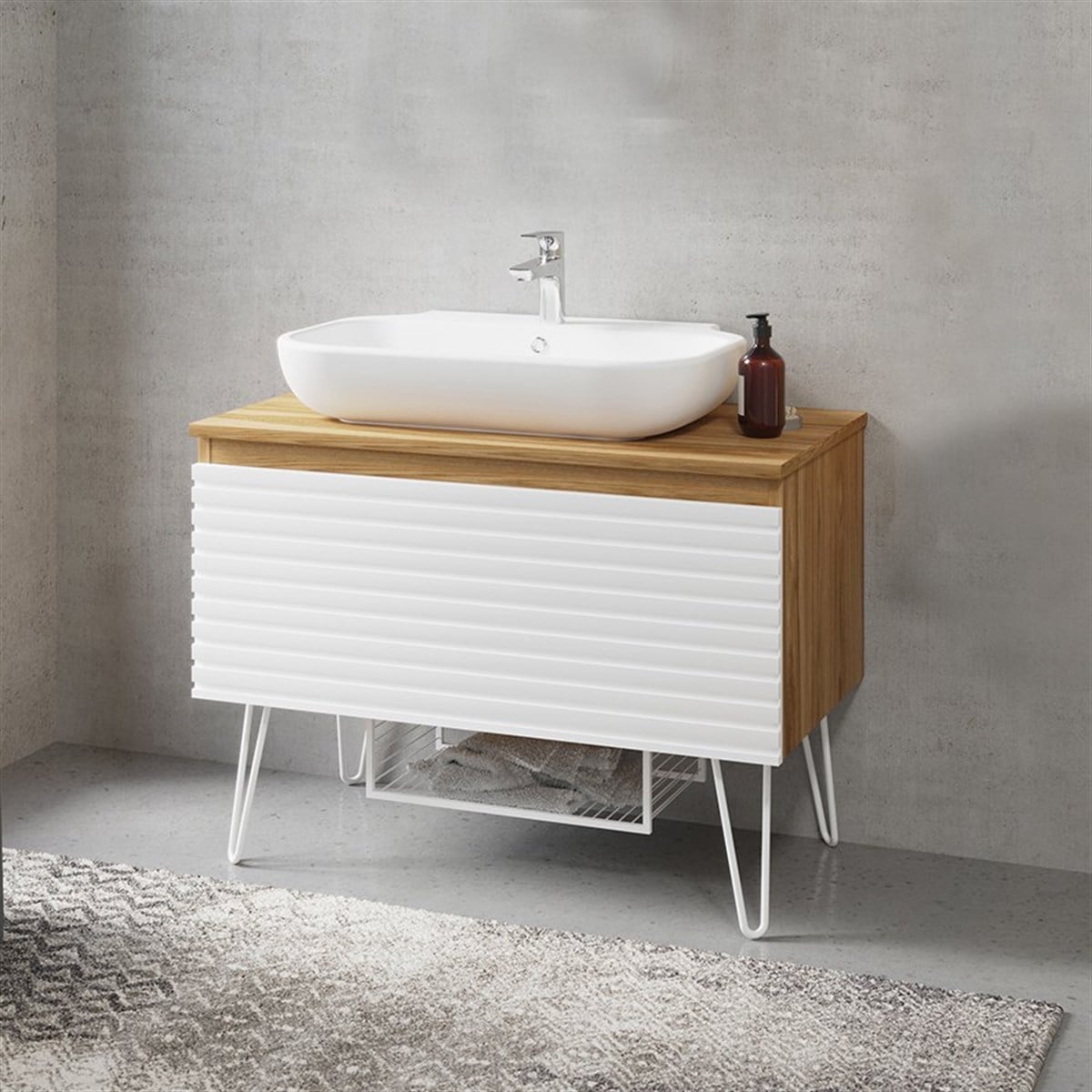 Denko Taylan 85 cm Alt Modül + Lavabo