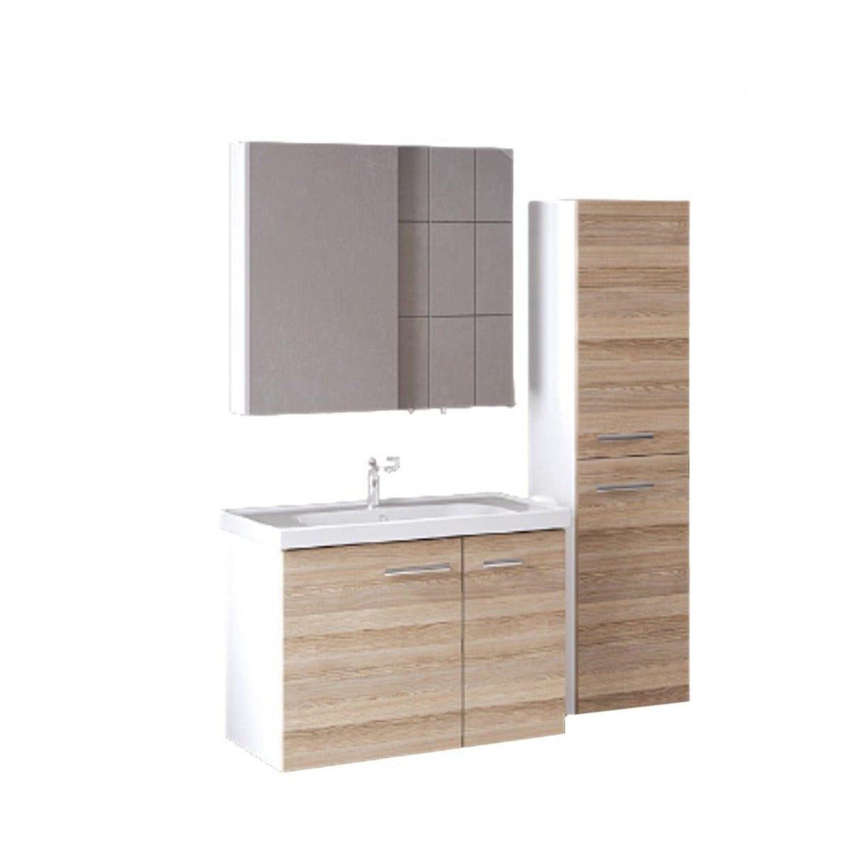 Denko Terra 80 cm Banyo Dolabı + Boy Dolabı