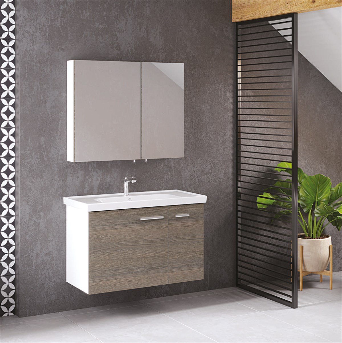 Denko Terra 90 cm Banyo Dolabı