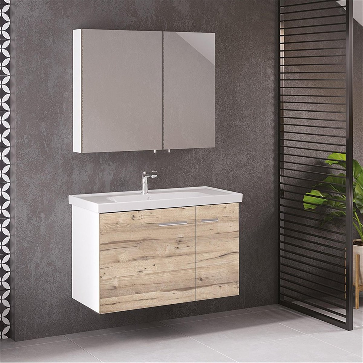 Denko Terra 90 cm Banyo Dolabı