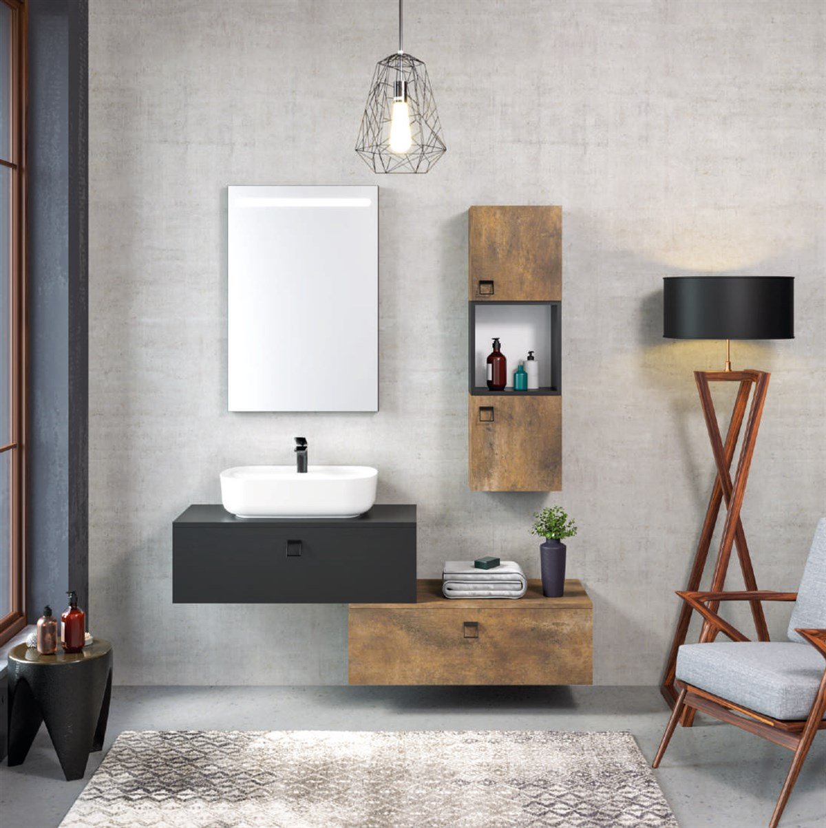 Denko Verona 150 cm Banyo Dolabı