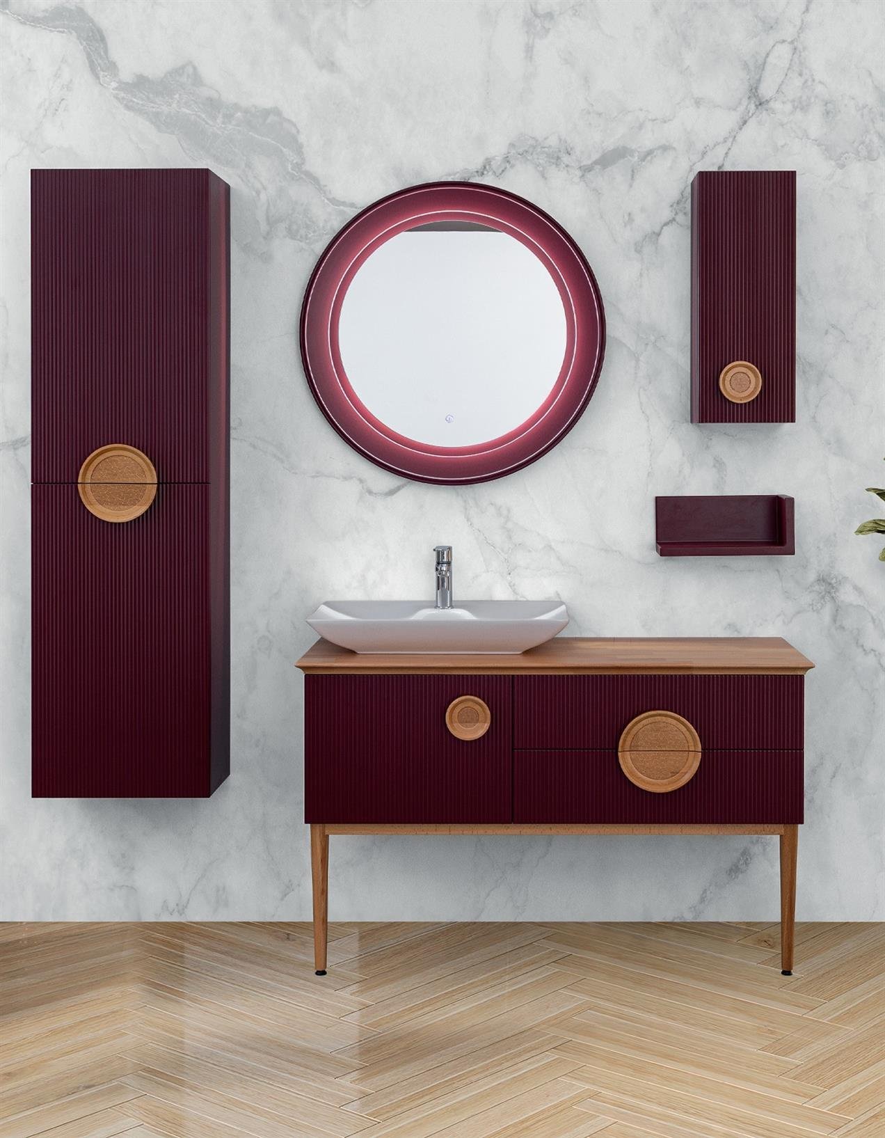 Lineart Arte 125 cm Banyo Dolabı 