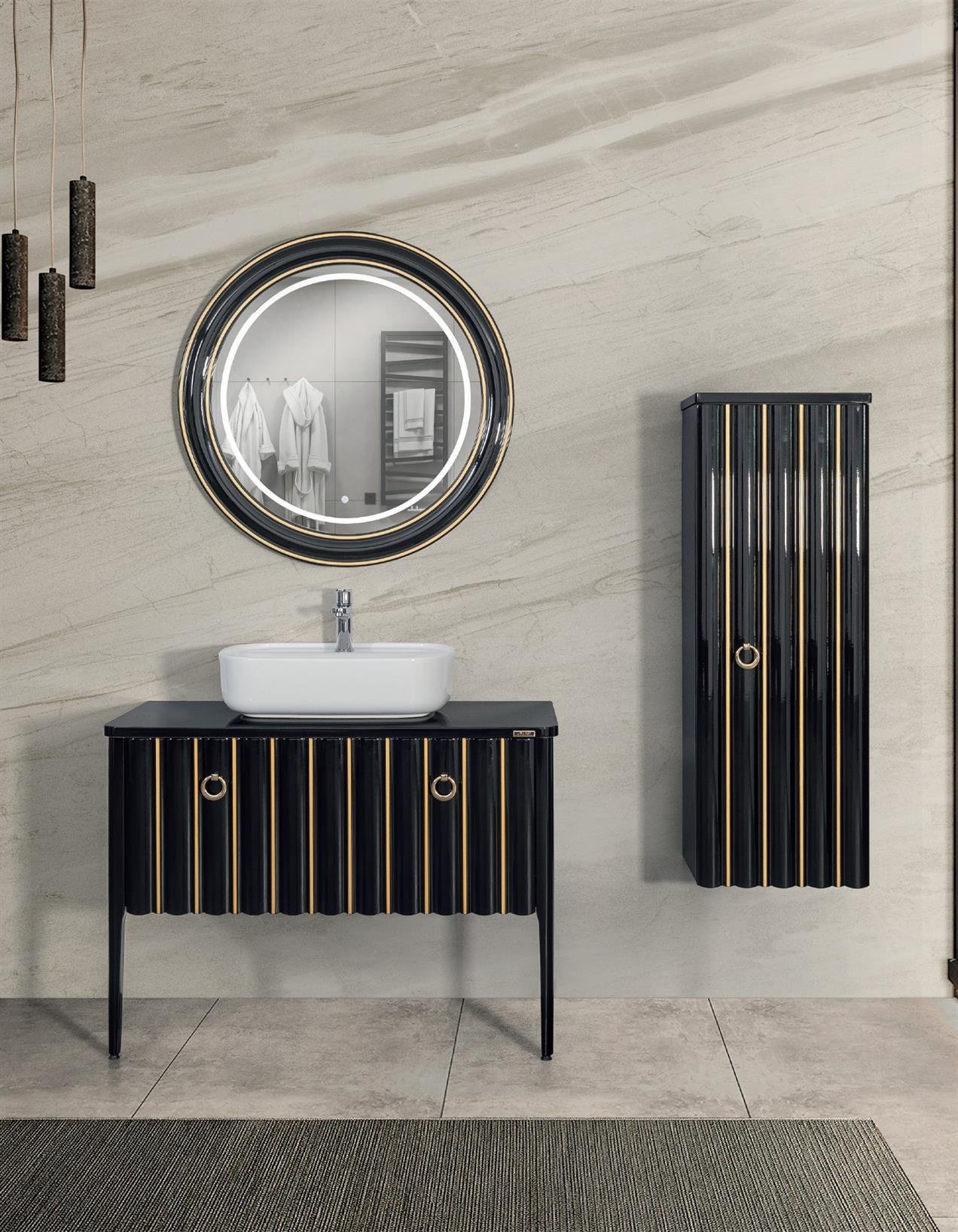 Lineart Lotus 110 cm Banyo Dolabı 