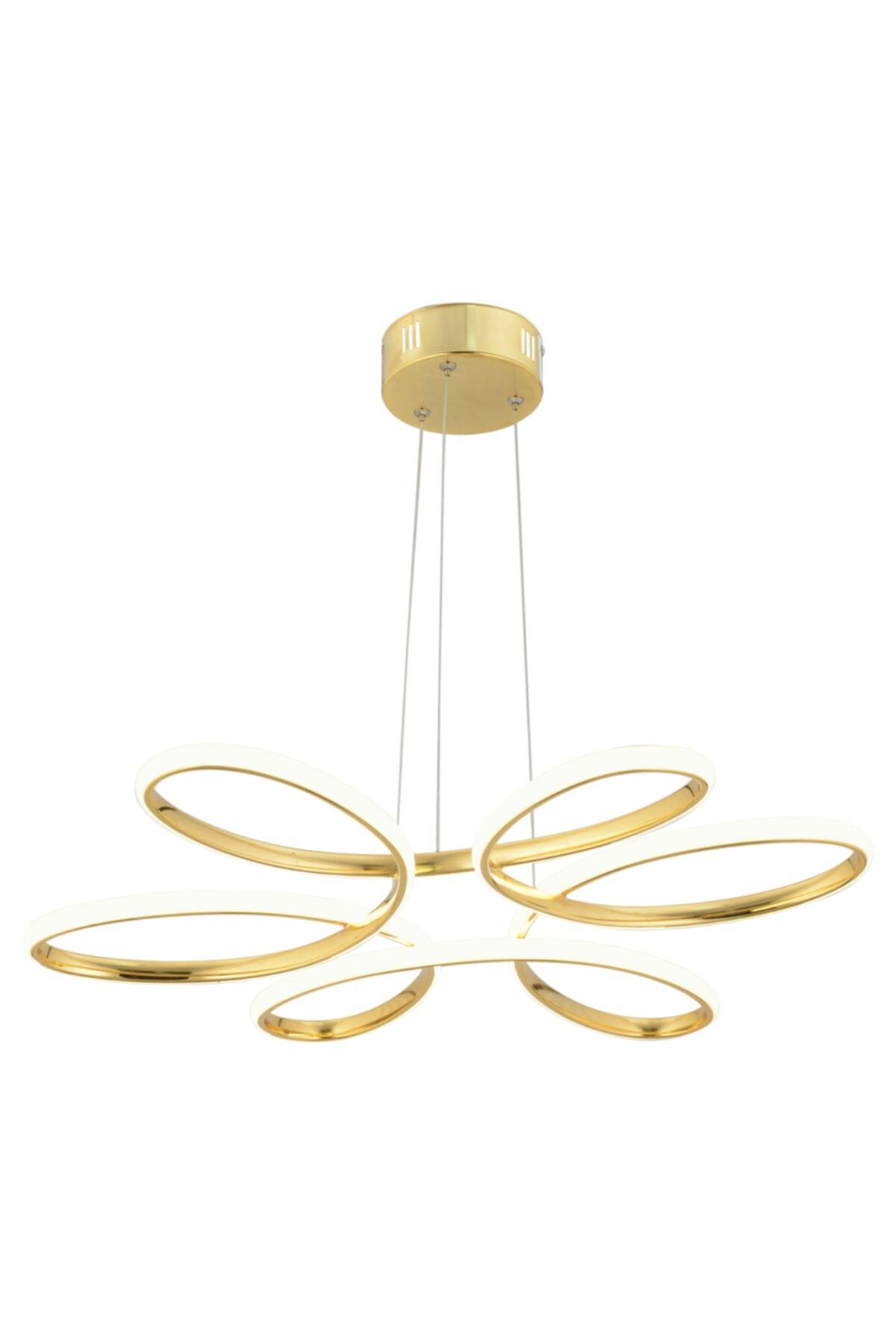 Flora Gold Modern Sarkıt Led Avize