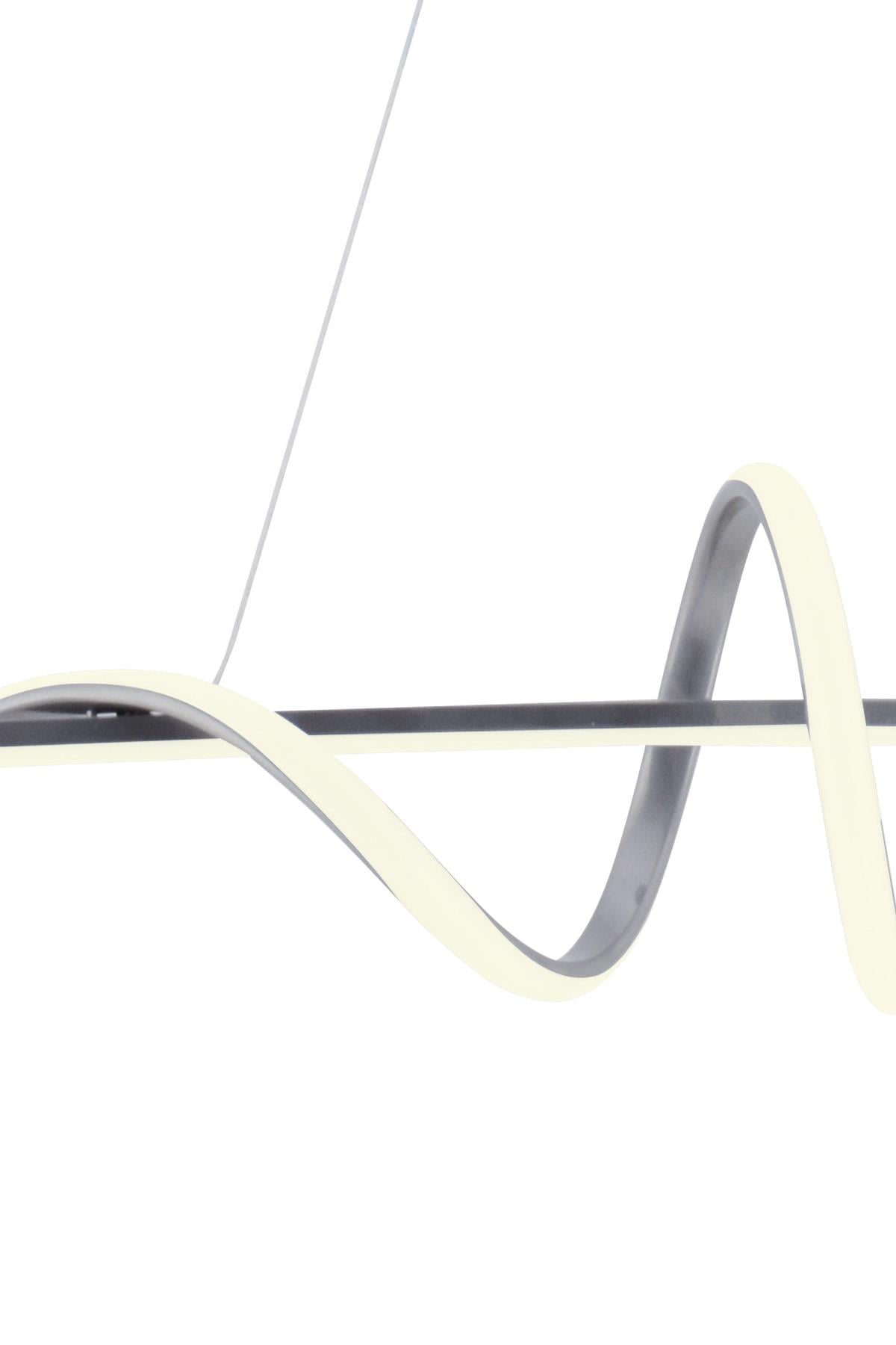 Pane Krom Modern Led Avize Beyaz Işık Salon Mutfak Oda Hol Ledli Avize Yemek Masası Led Avize