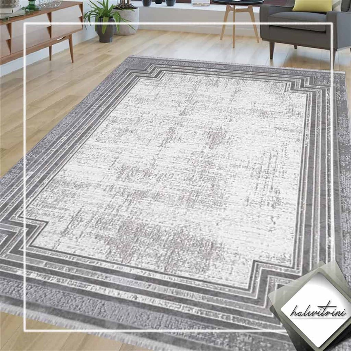 Artemis Yolluk Halı 80X150 Murano 1360A Gri