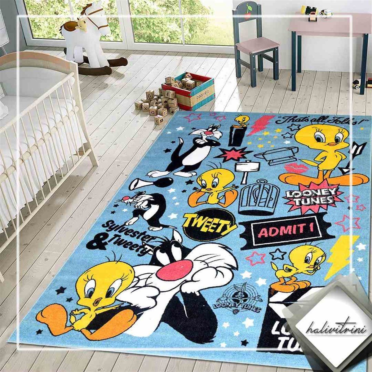 Dinarsu Çocuk Halısı 133x190 Çocuk 03 Siyah Sarı