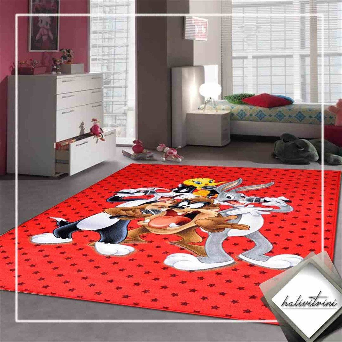 Dinarsu Çocuk Halısı 133x190 Çocuk 05 Siyah Gri