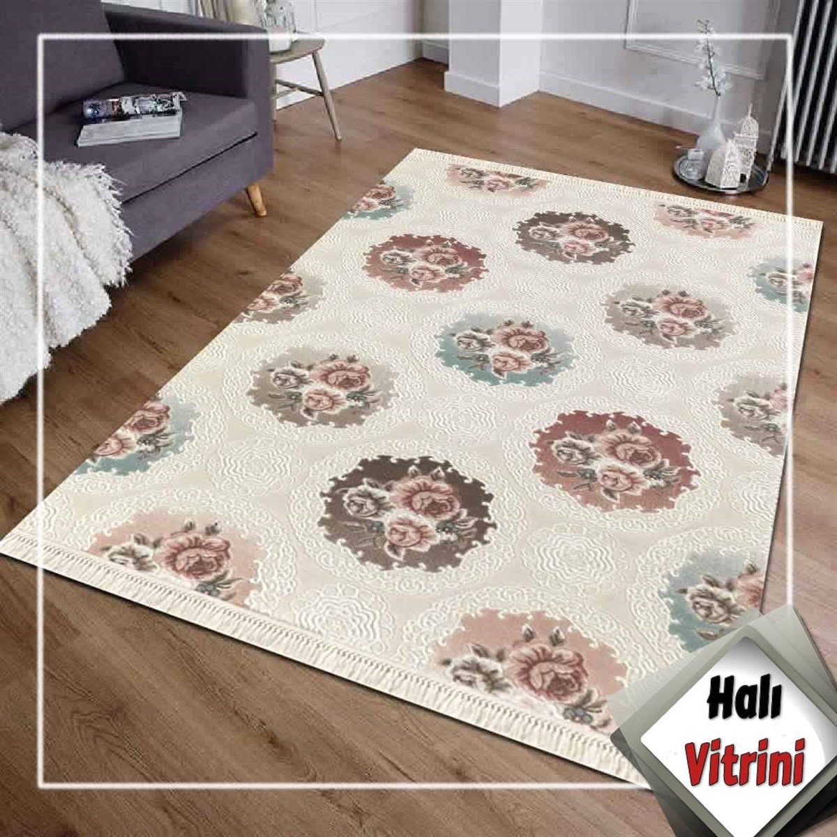 Dinarsu Oda Halı 125x200 Viyana VY003060 Krem