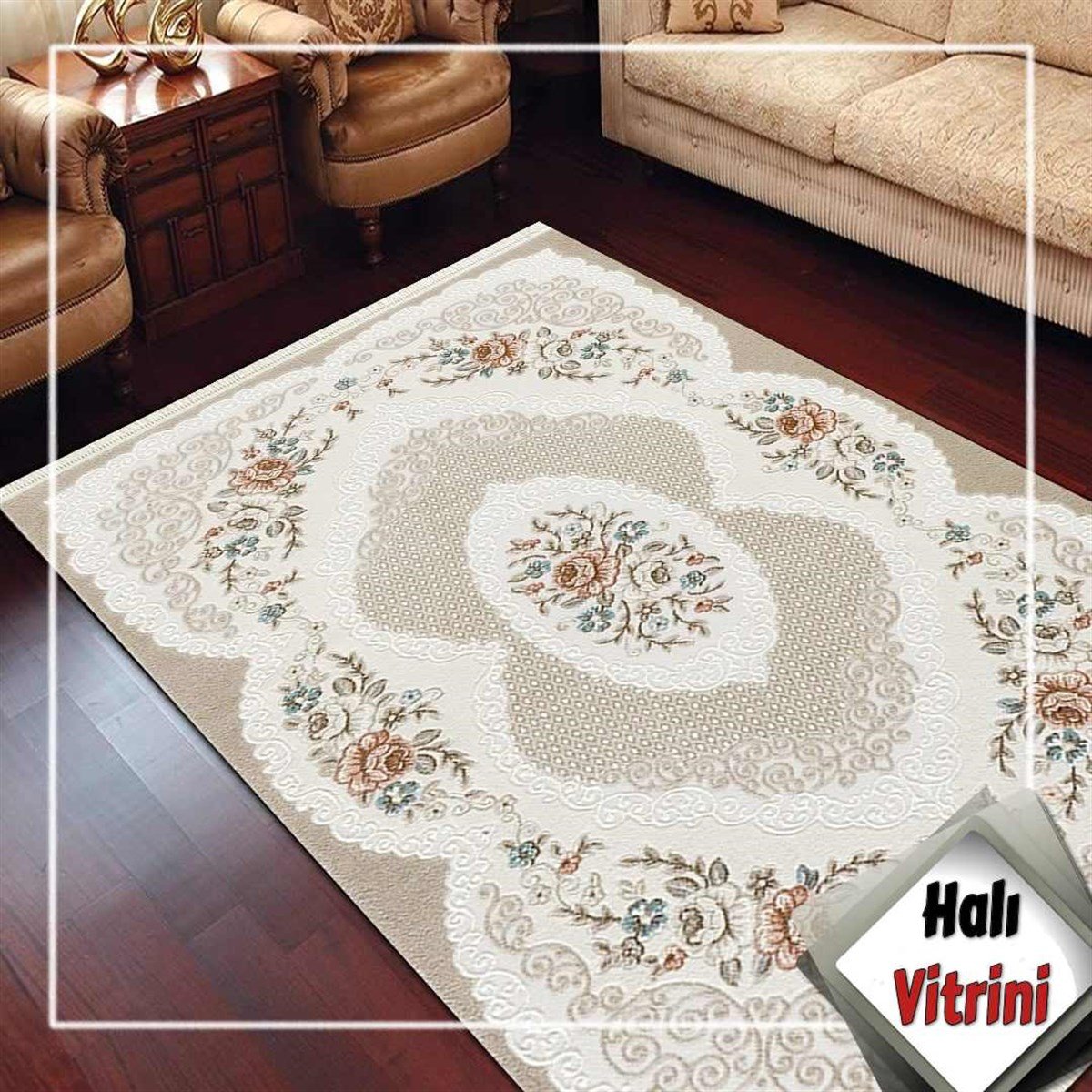 Dinarsu Oda Halı 125x200 Viyana VY020 060 Krem