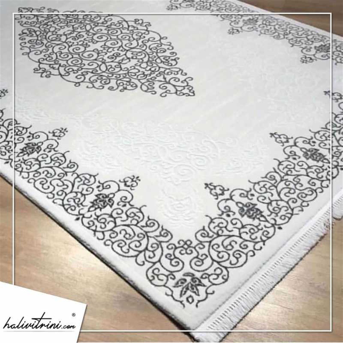 Dinarsu Oda Halı 150x233 Gold GD001695 Krem Gri