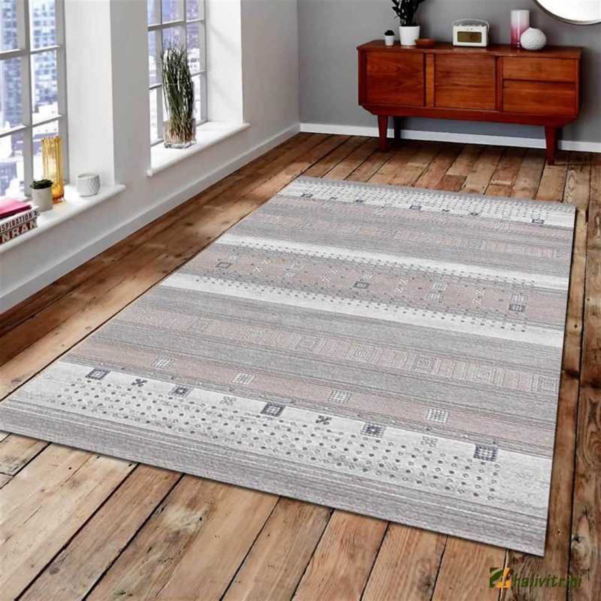 Dinarsu Oda Halı 150x233 Roma RA018 060 Vizon
