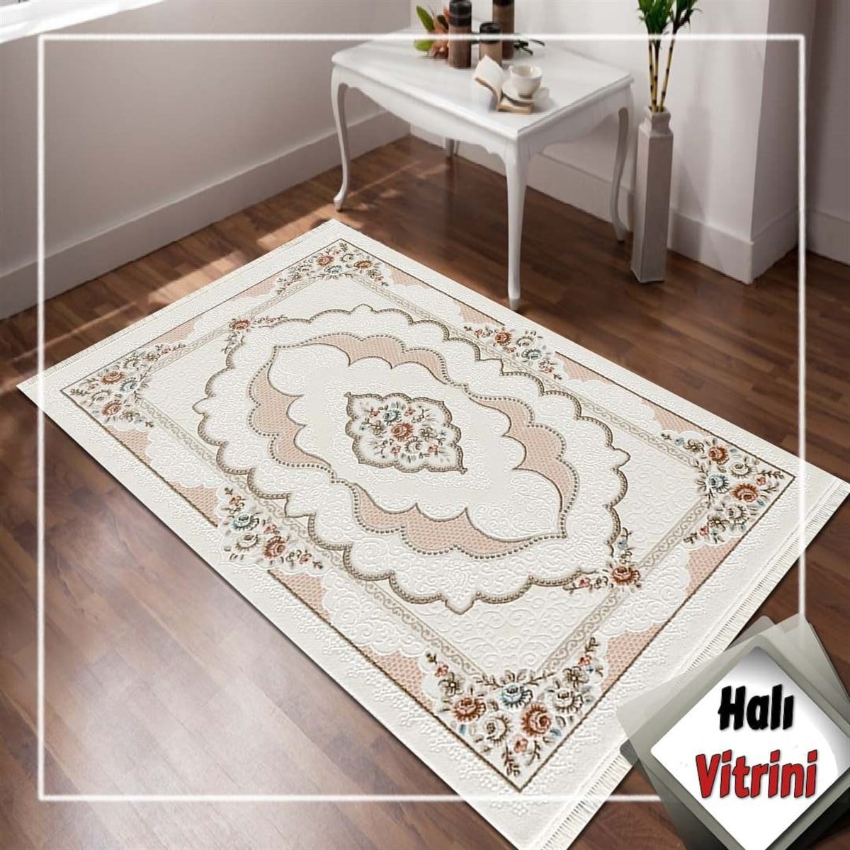 Dinarsu Oda Halı 150x233 Viyana VY018 065 Vizon Pembe