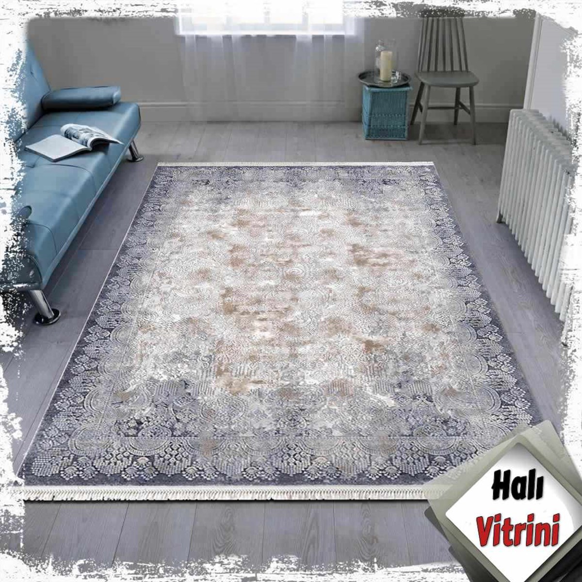 Dinarsu Oda Halı 160x230 Arora 31885 035 Mavi