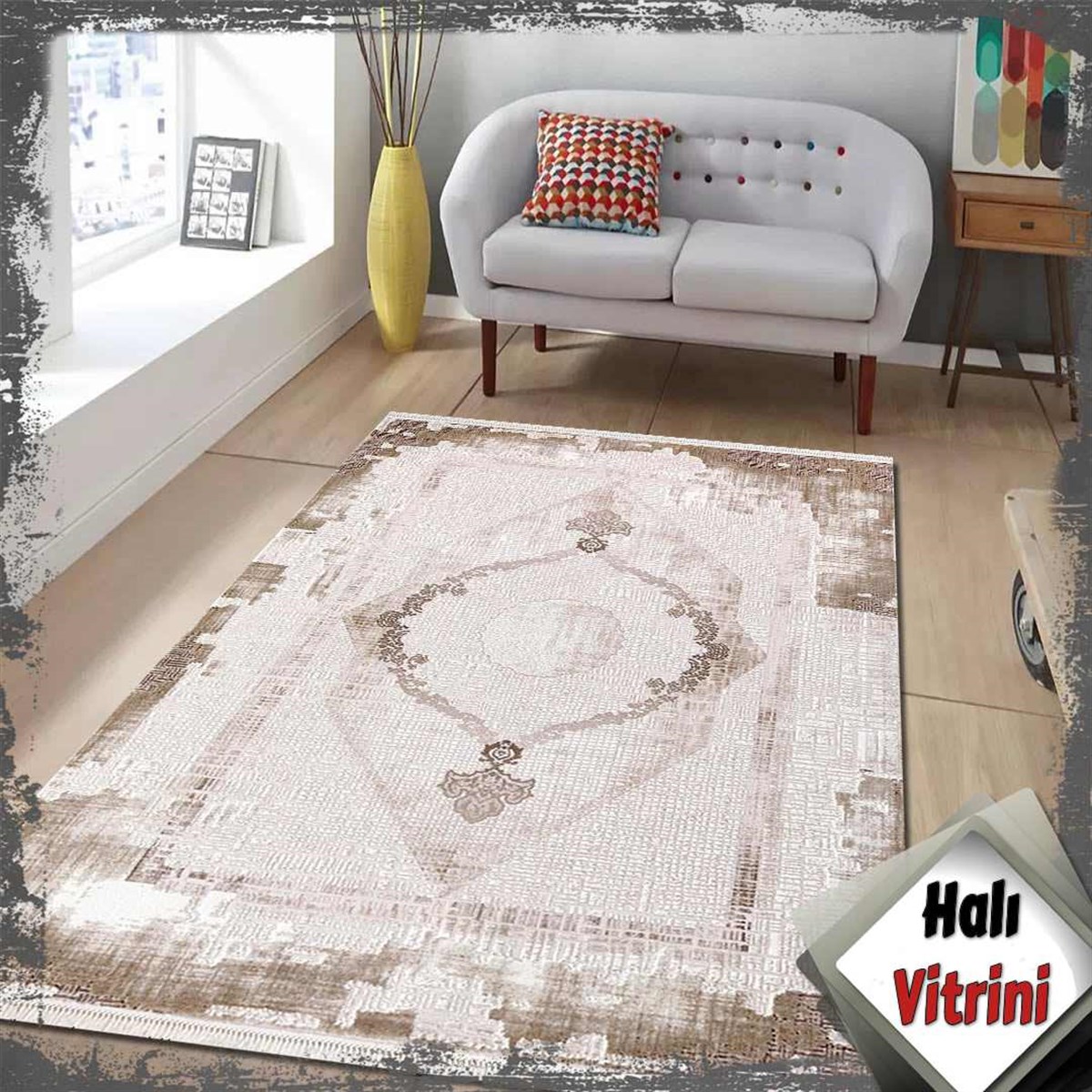 Dinarsu Oda Halı 160x230 Arora 31887 080 Kahve