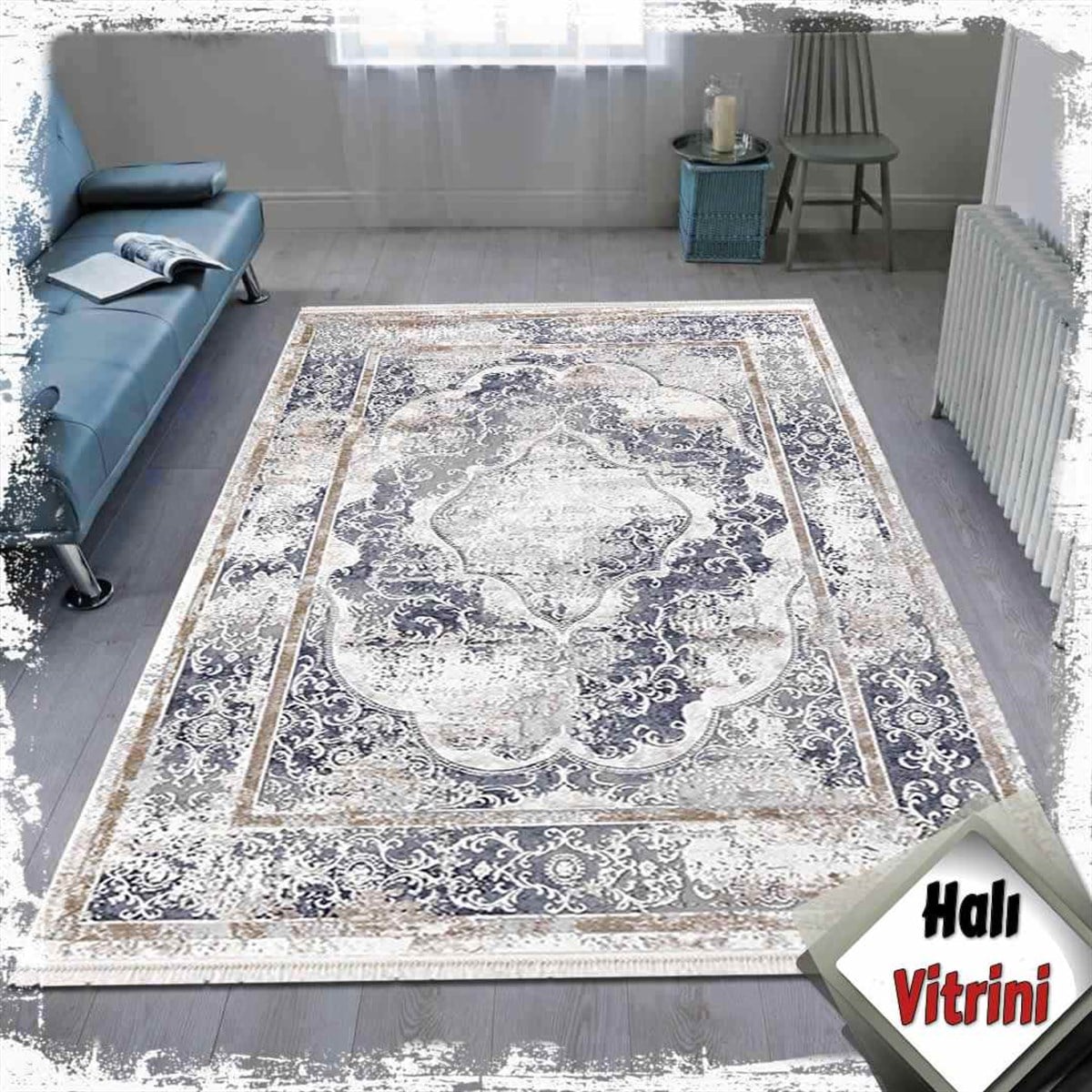Dinarsu Oda Halı 160x230 Arora 31889 035 Mavi
