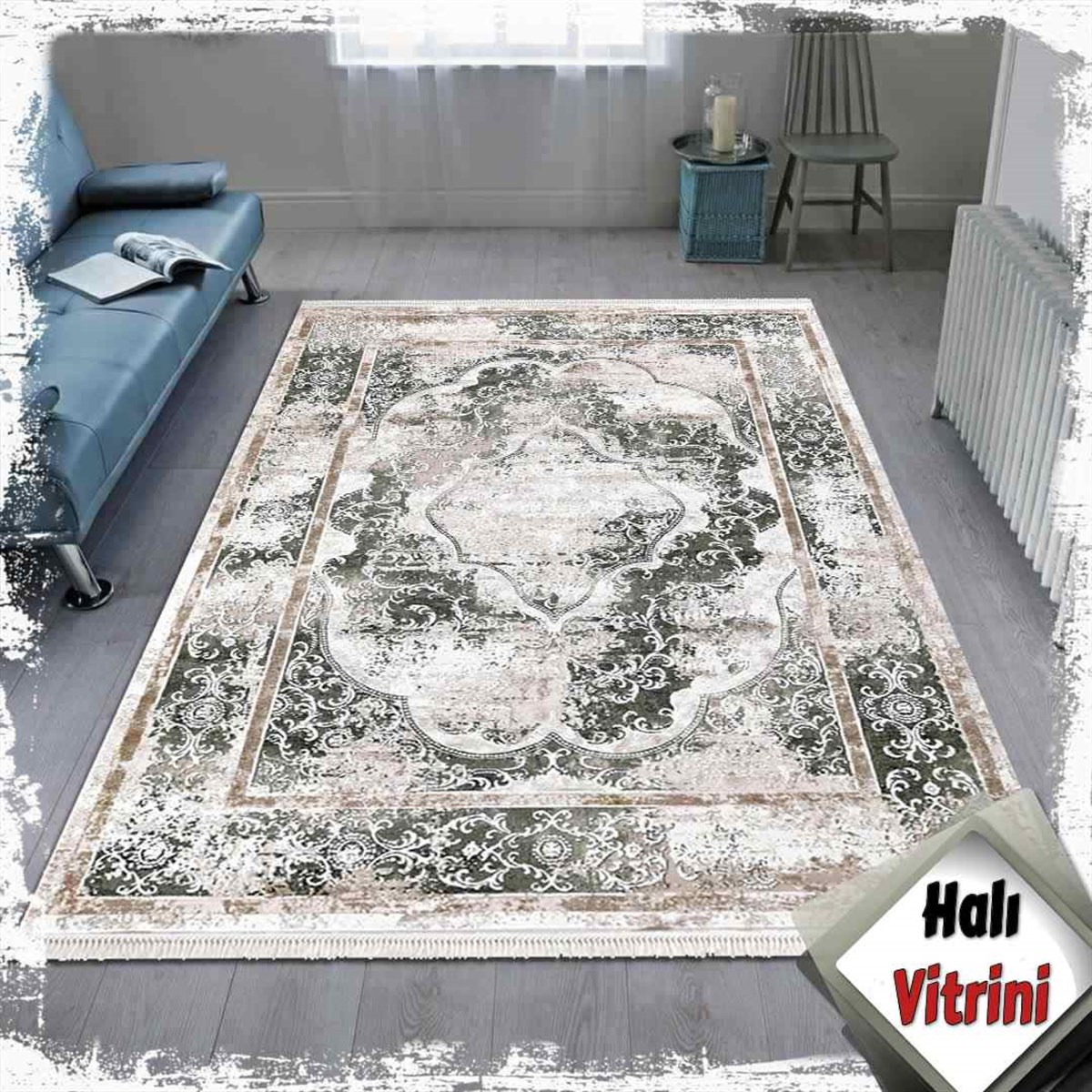 Dinarsu Oda Halı 160x230 Arora 31889 040 Yeşil