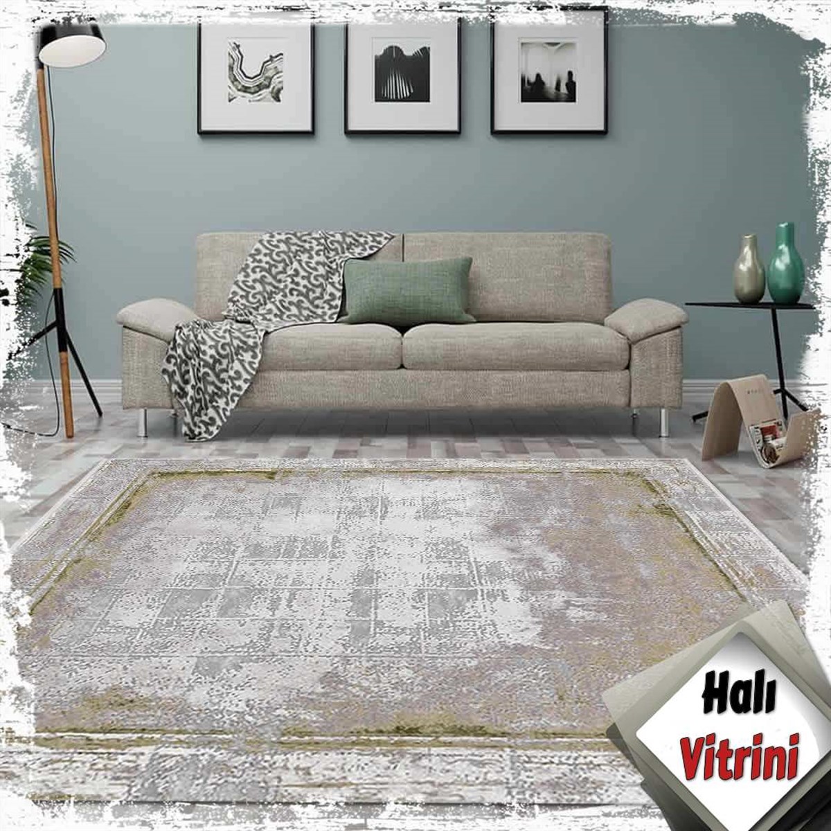 Dinarsu Oda Halı 160x230 Electra 31974 040 Yeşil