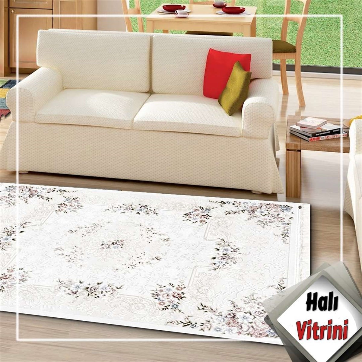 Dinarsu Oda Halı 160x230 Kapadokya 15821 060 Krem