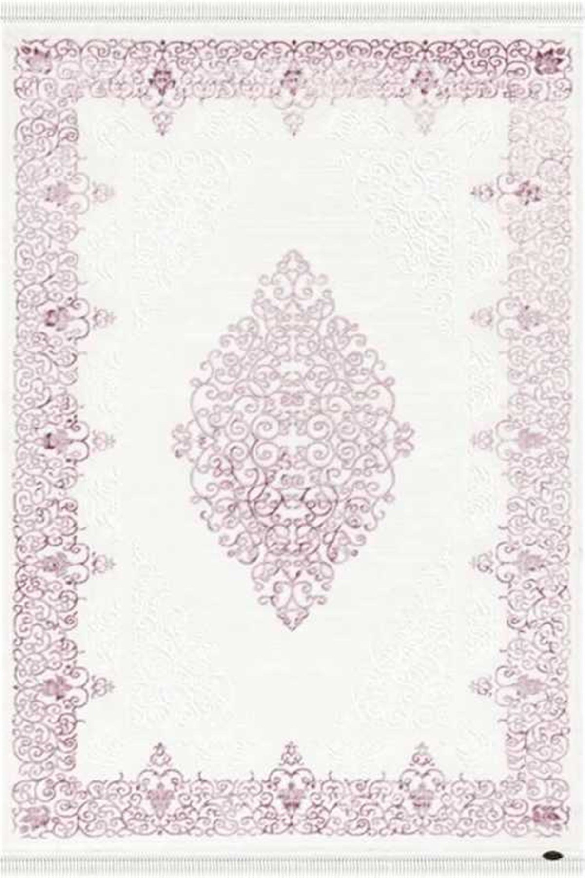 Dinarsu Oval Halı 125x200 Gold GD001655 Krem Pembe