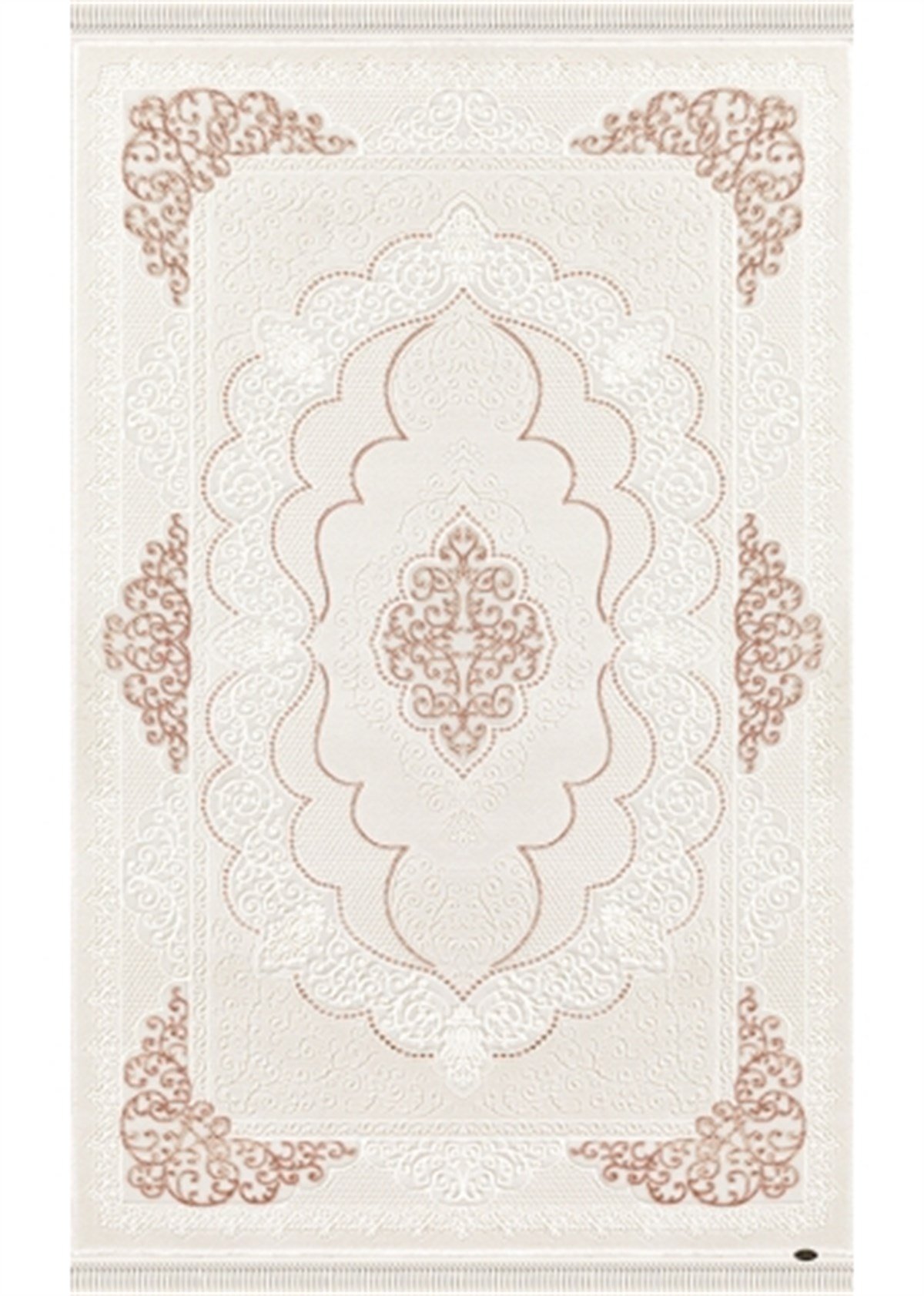 Dinarsu Oval Halı 150x233 Gold GD004660 Krem