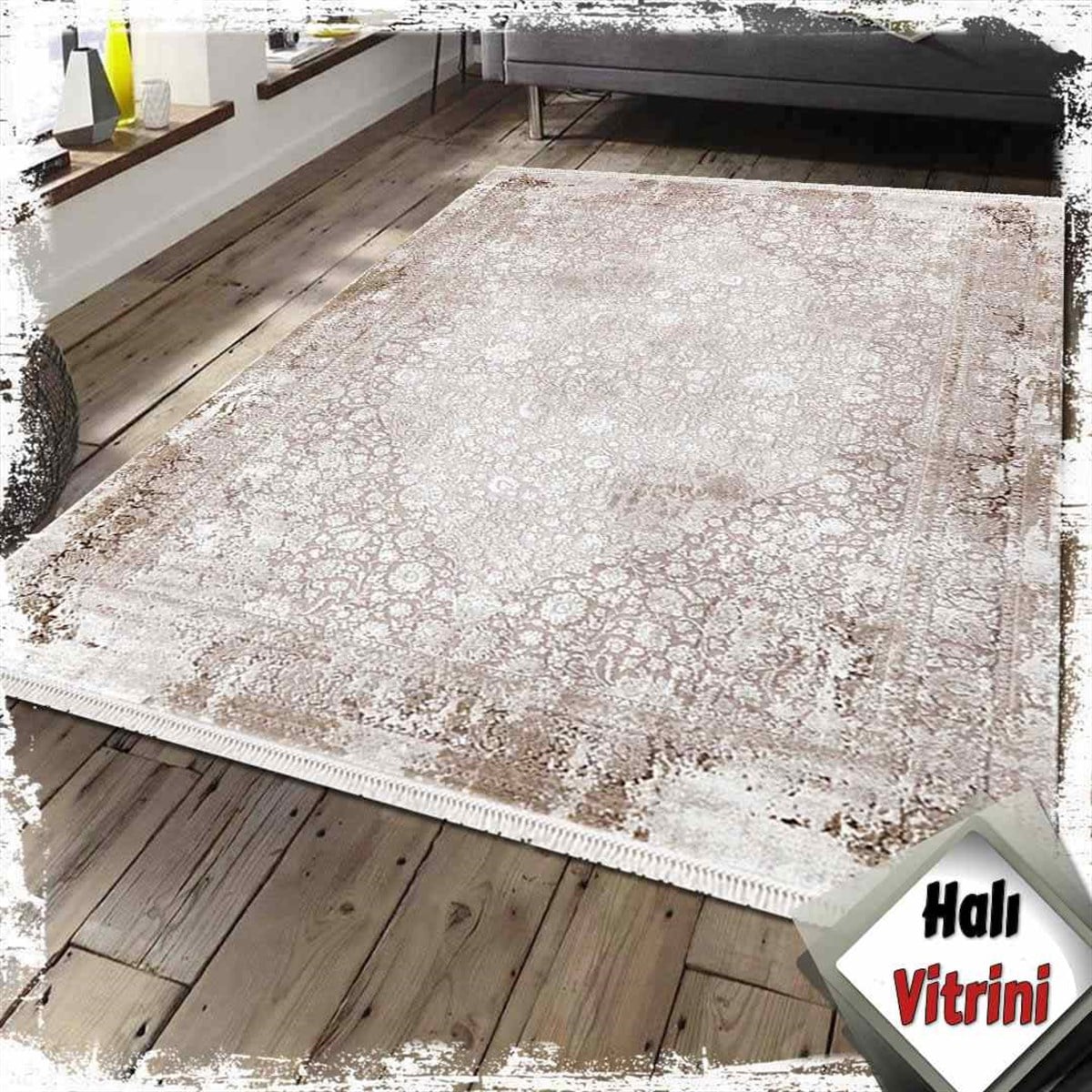 Dinarsu Salon Halı 200x290 Arora 31886 080 Kahve